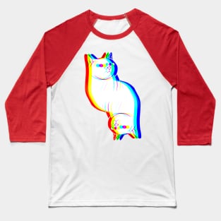 Cat Prism Baseball T-Shirt